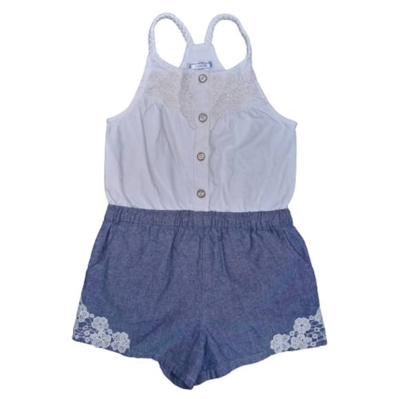 Aphorism Lace Girl Romper Sz 6 - Picture 1 of 6